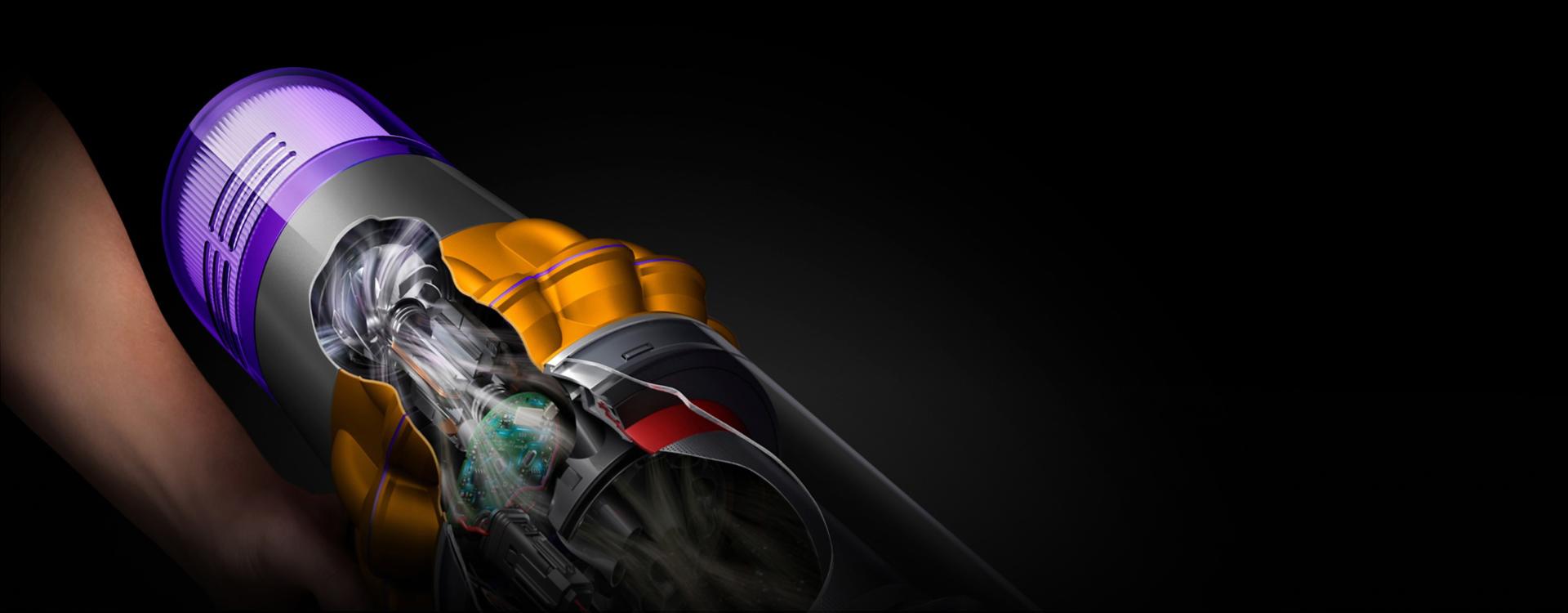 لقطة مقتطعة توضيحية لمكنسة Dyson V15s Detect Submarine.