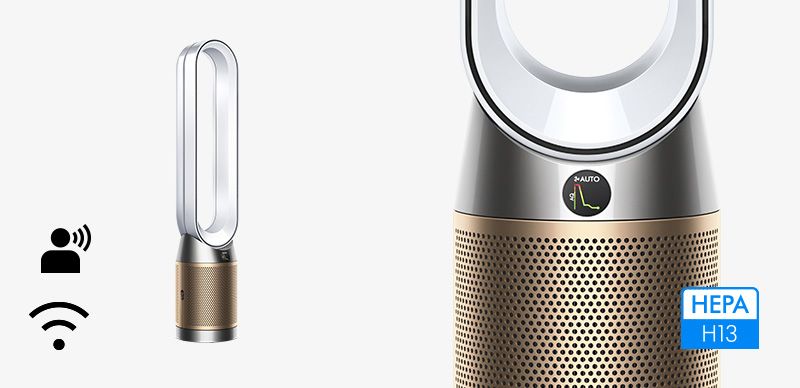 Dyson Pure Hot+Cool™ (HP00) Purifying Fan Heater (White & Silver