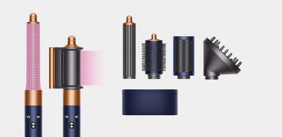 إصدار التكثيف الكامل الطويل لمصفف الشعر Dyson Airwrap™‎ (أزرق بروسي/نحاسي زاهي)