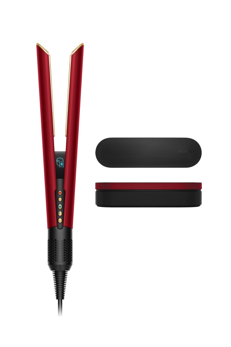 מחליק השיער Dyson Airstrait™ Straightener HT01בגוון אדום קטיפה גולד 