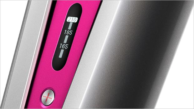 Close up of the temperature display