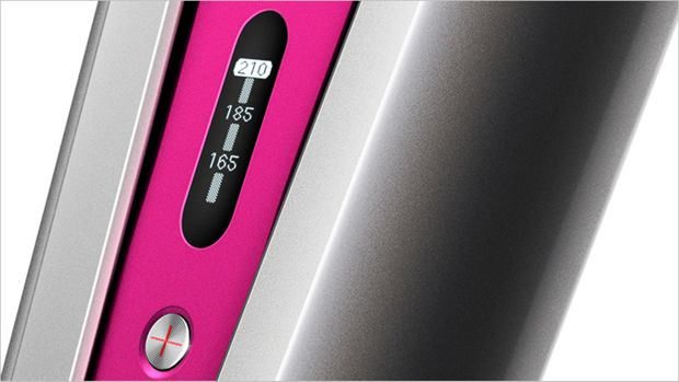 Close up of the temperature display