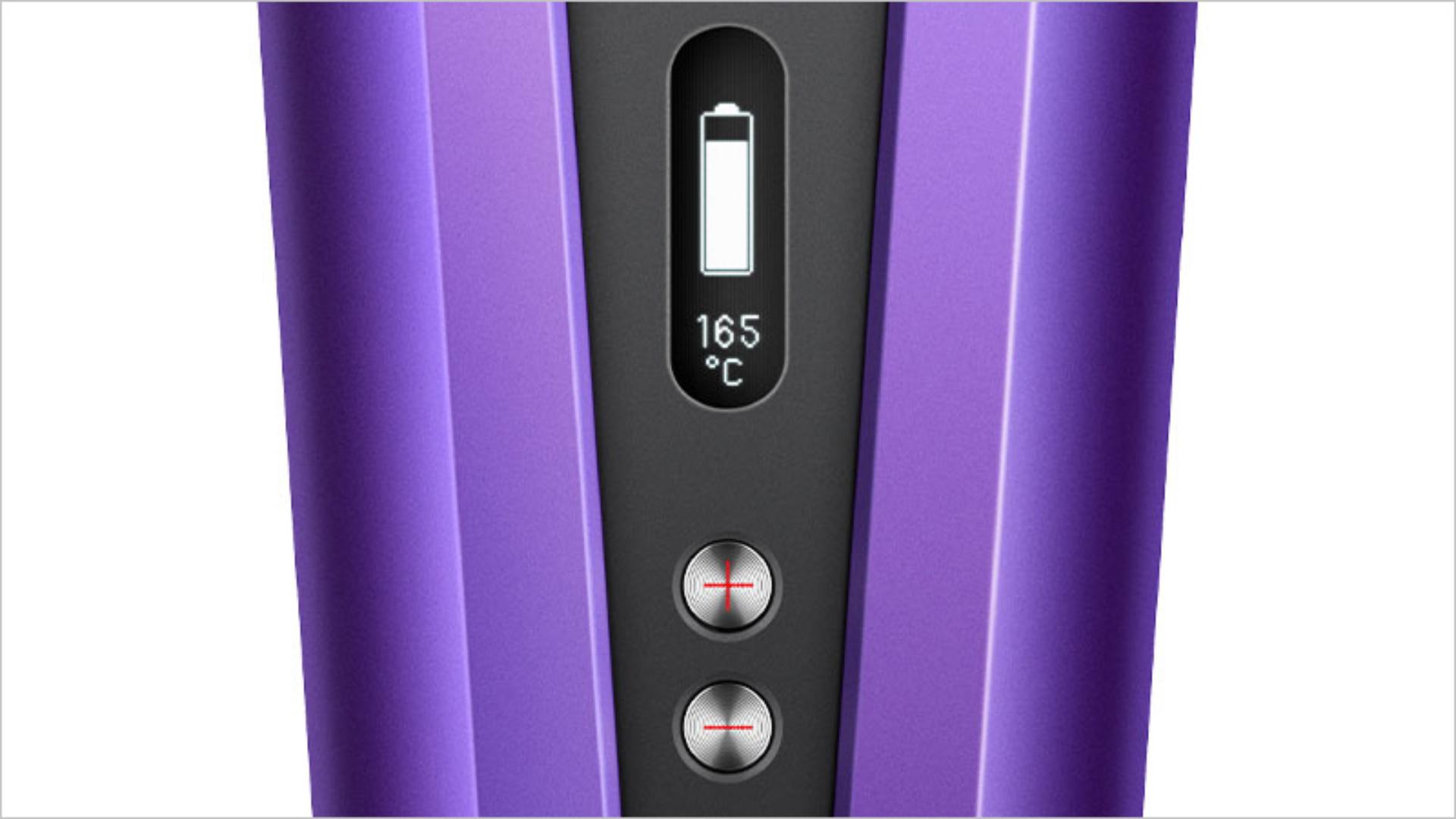 Close up of the OLED screen