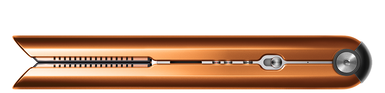 Dyson Corrale hair straightener in Copper side view