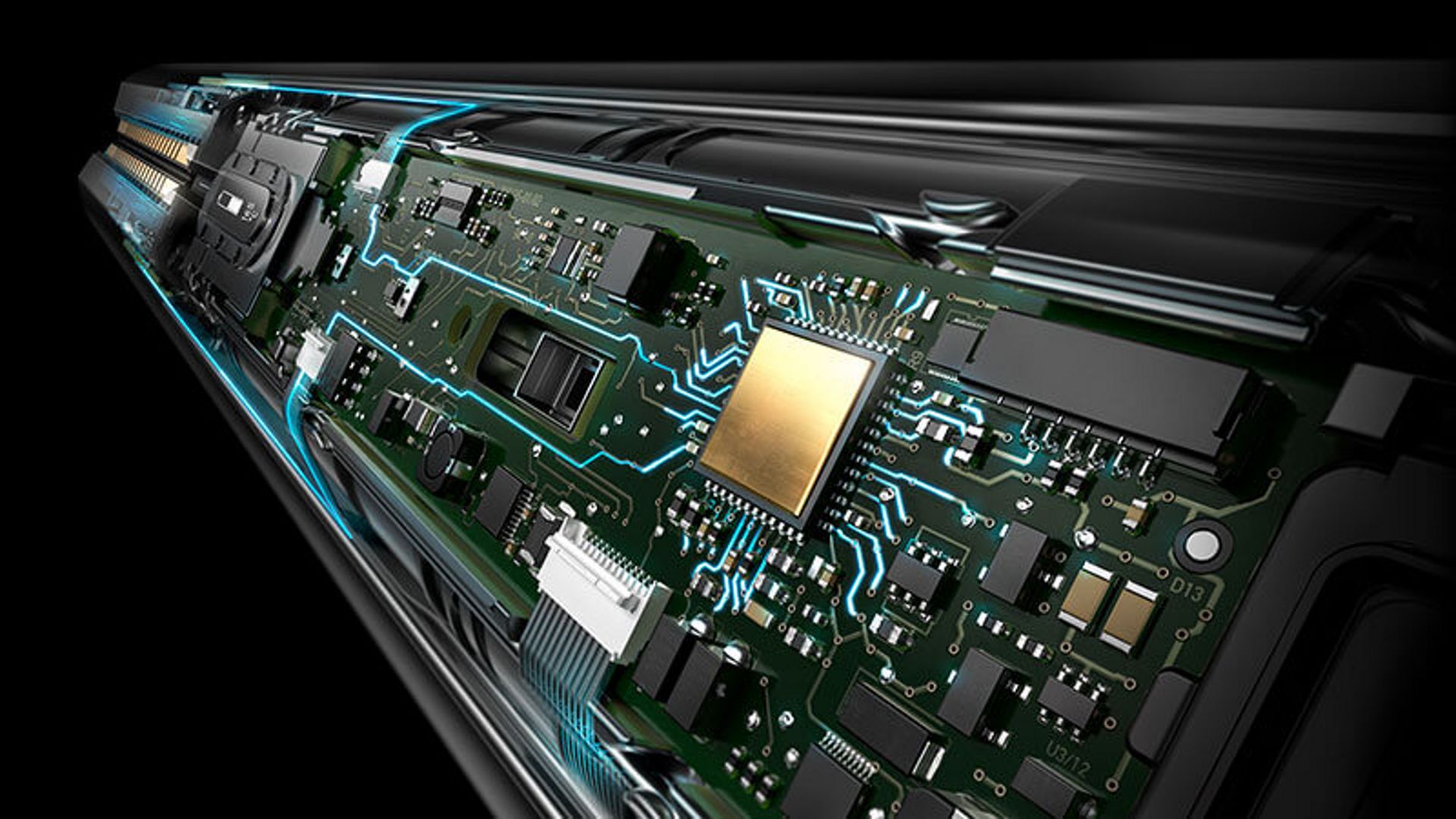 Tech image of intelligent microprocessors