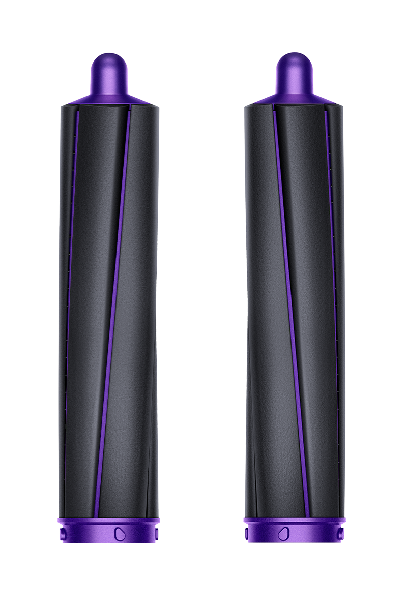 Długie cylindryczne końcówki Airwrap™ 40 mm Czerń/Fiolet 