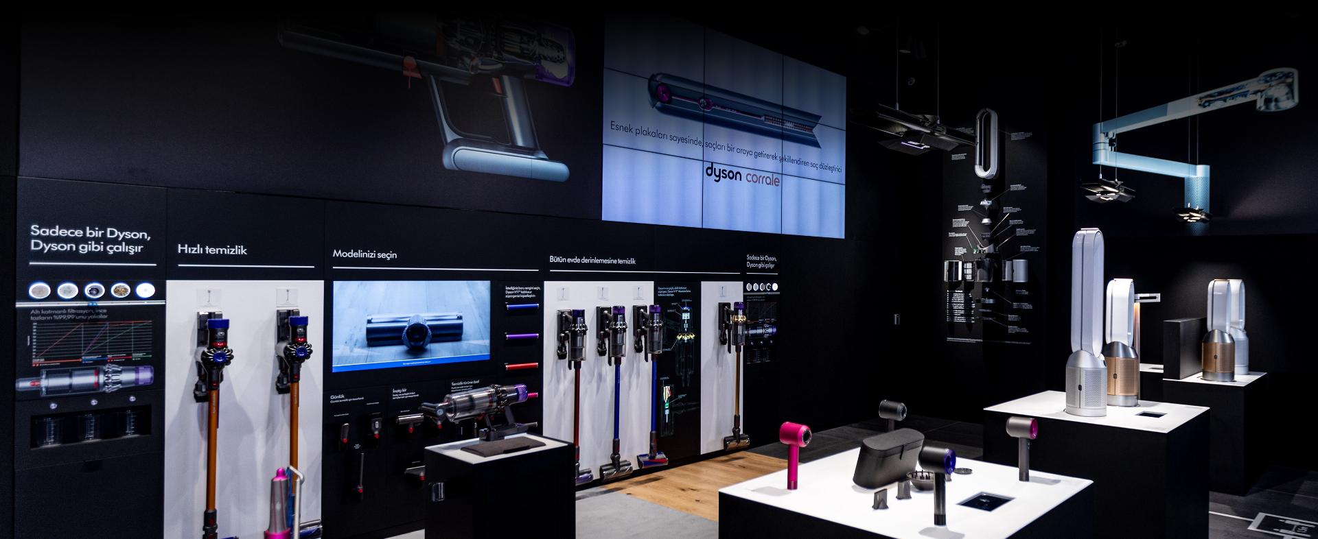 Interior of a Dyson Demo Store