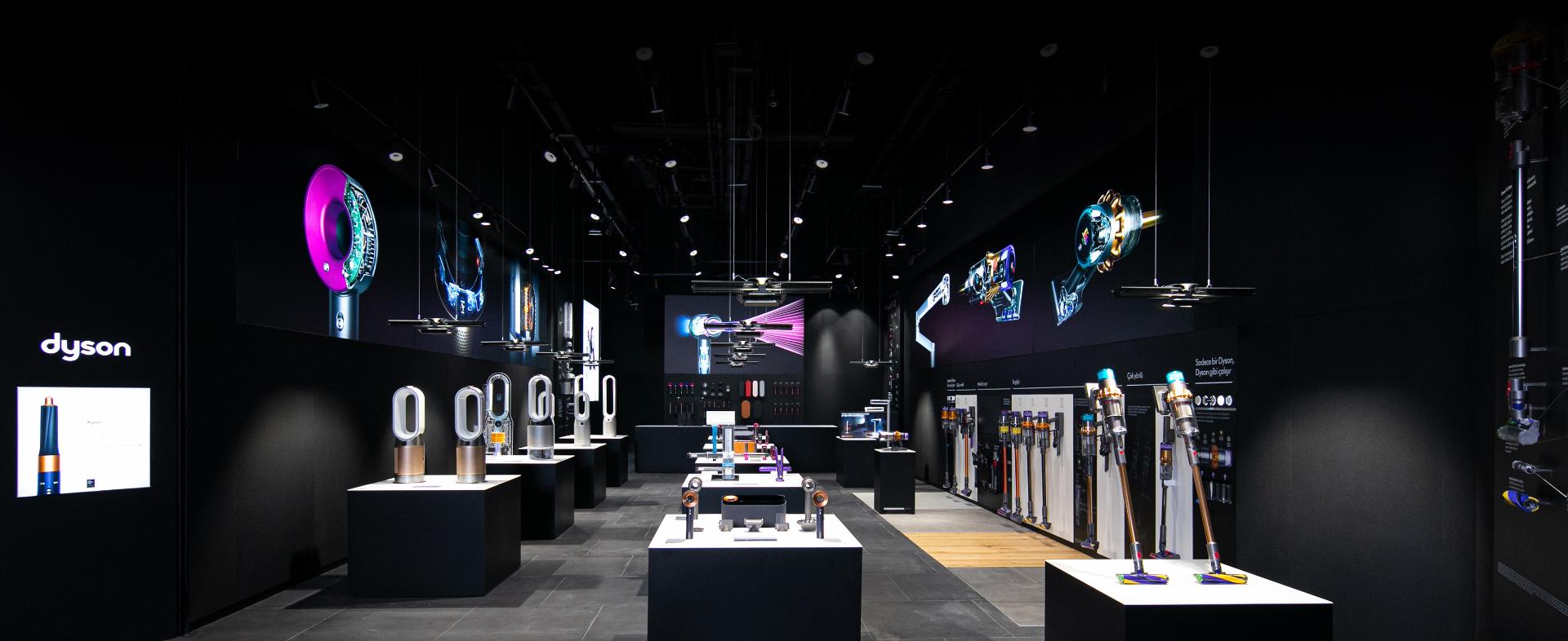 Interior of a Dyson Demo Store
