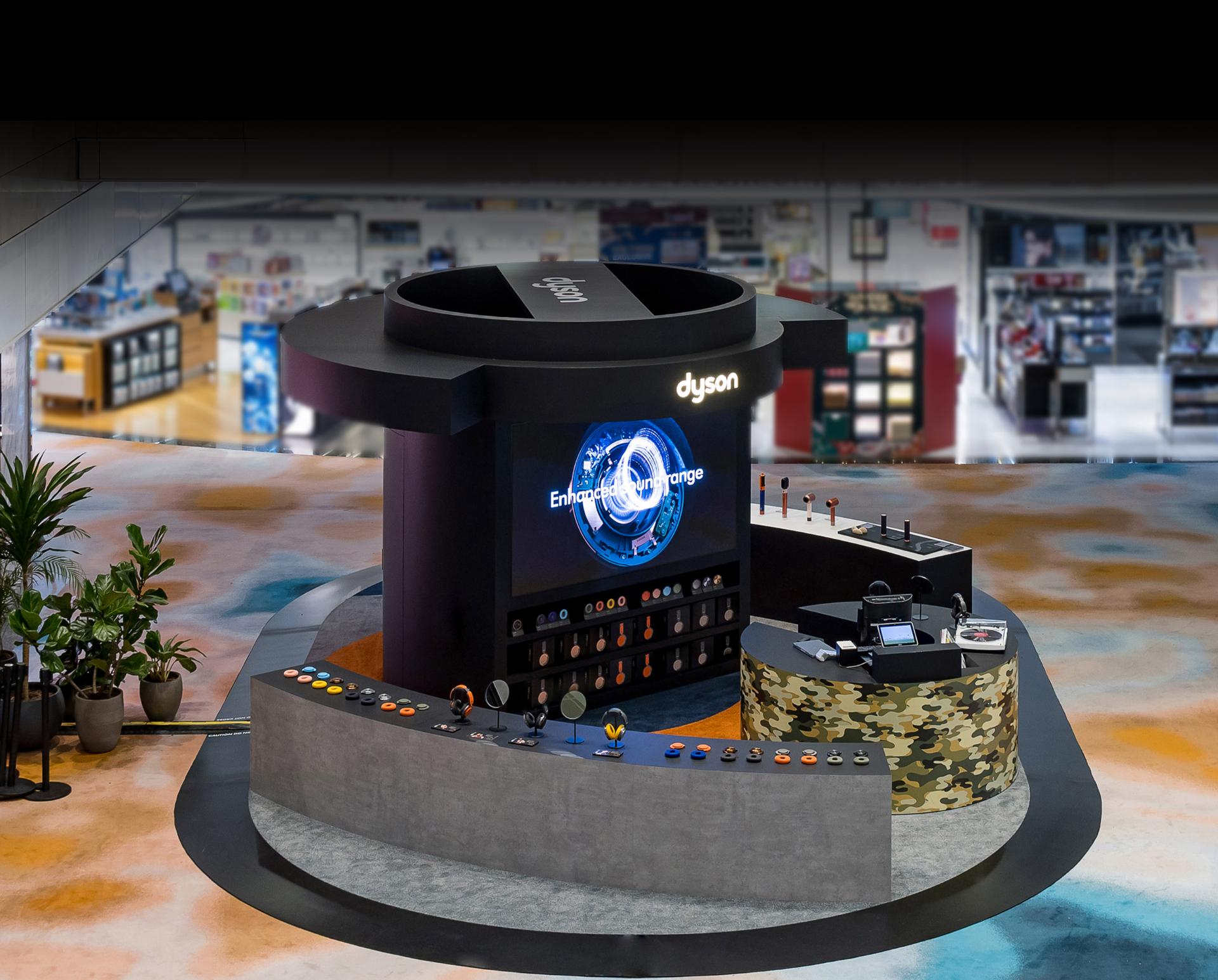 Interior of a Dyson Demo Store