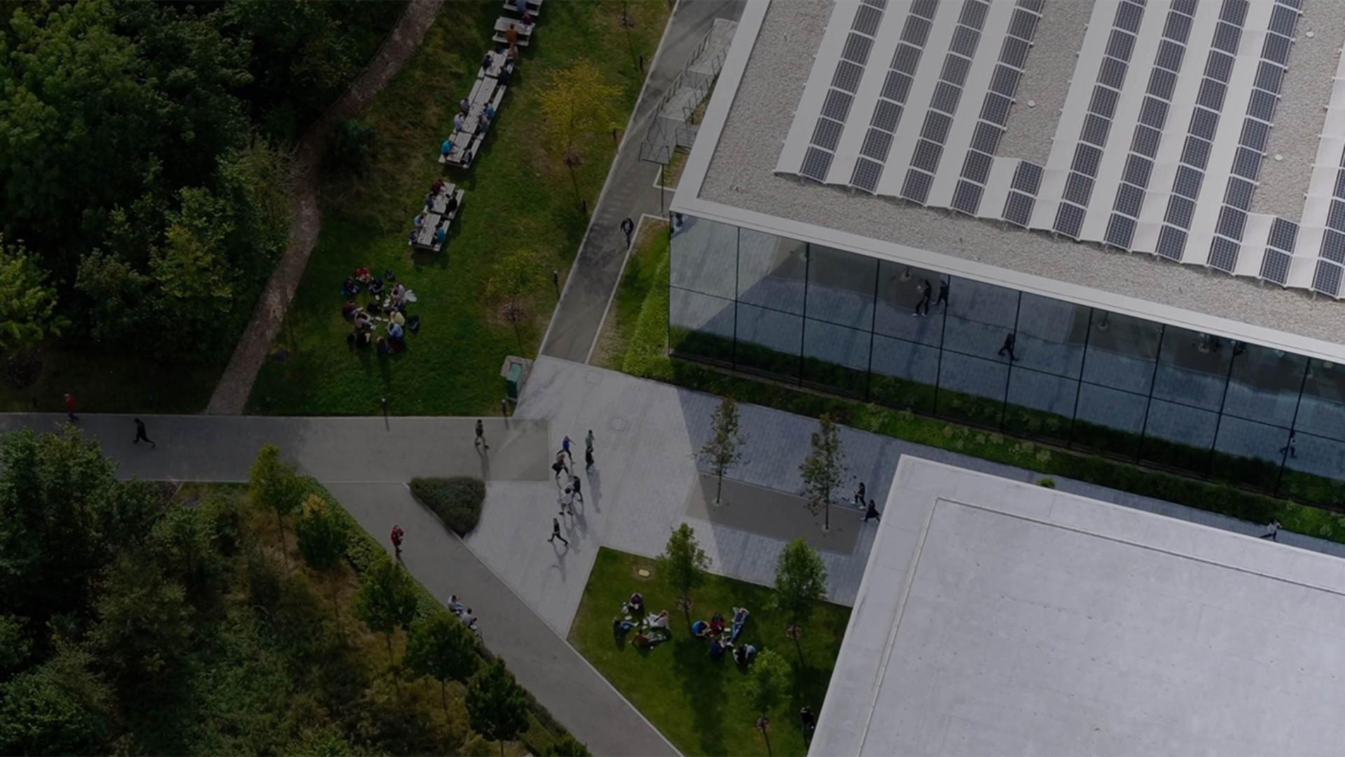 The Dyson campus from above.