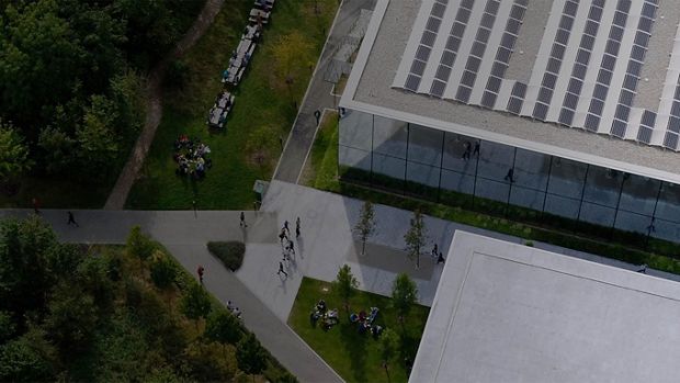 The Dyson campus from above.