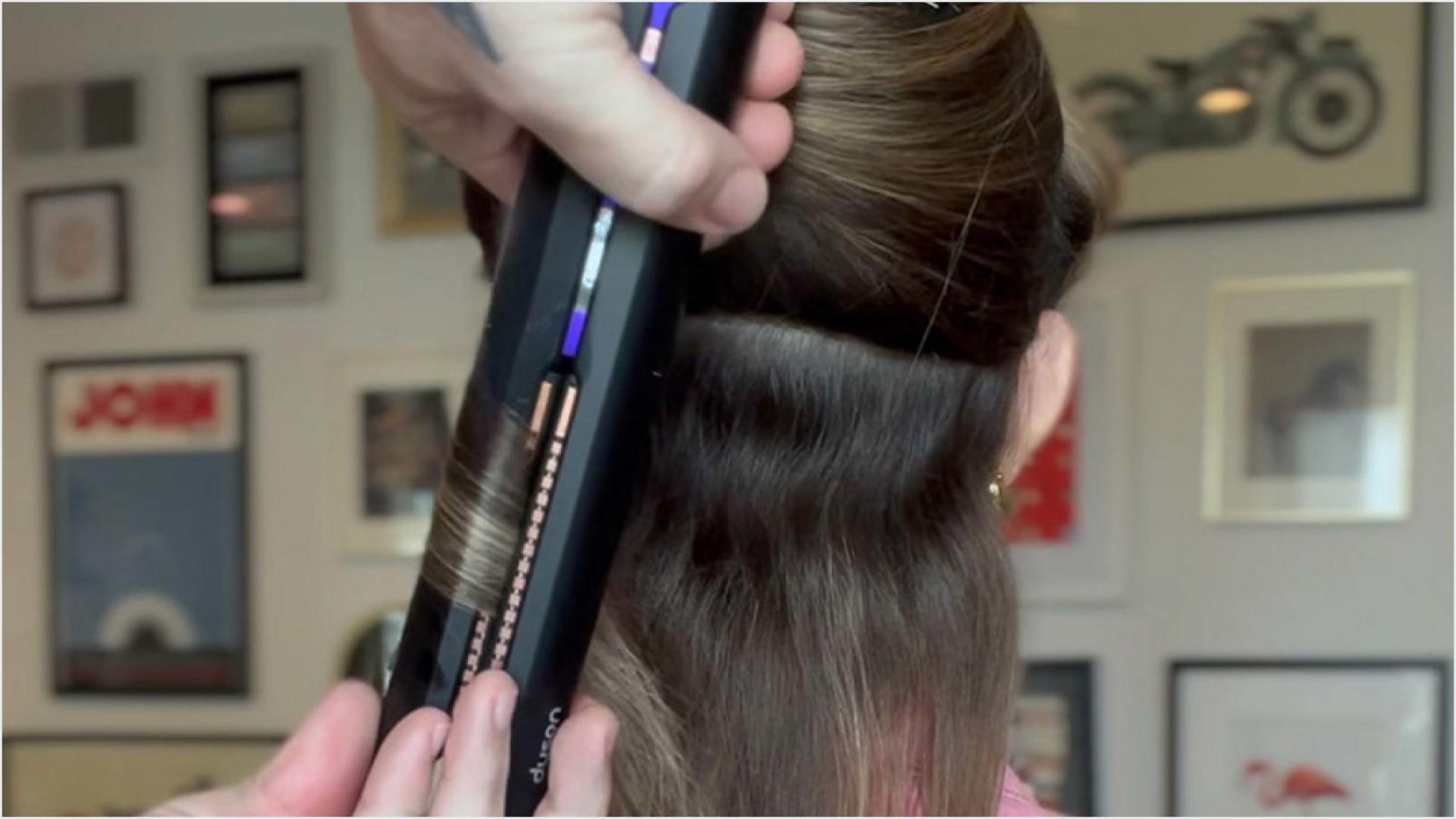 Leading stylist Matthew gives tips on how to use the Dyson Corrale straightener to create casual waves