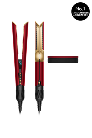 Dyson Airstrait™ straightener (Red Velvet/ Gold)