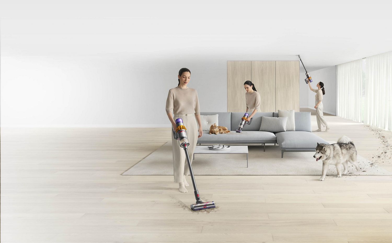 Aspirateur à main pour nettoyer les parties communes de la maison