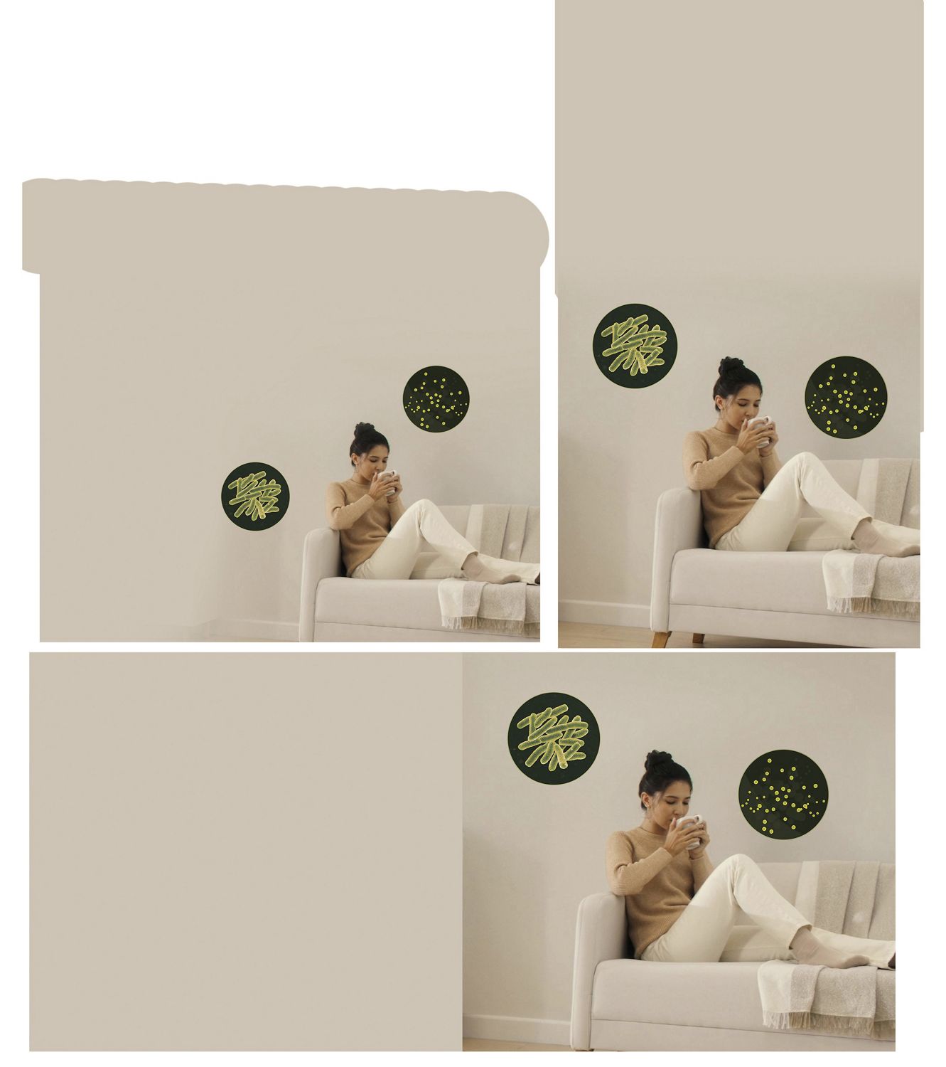 A close-up of a frying pan on a gas hob, cooking a piece of salmon. 