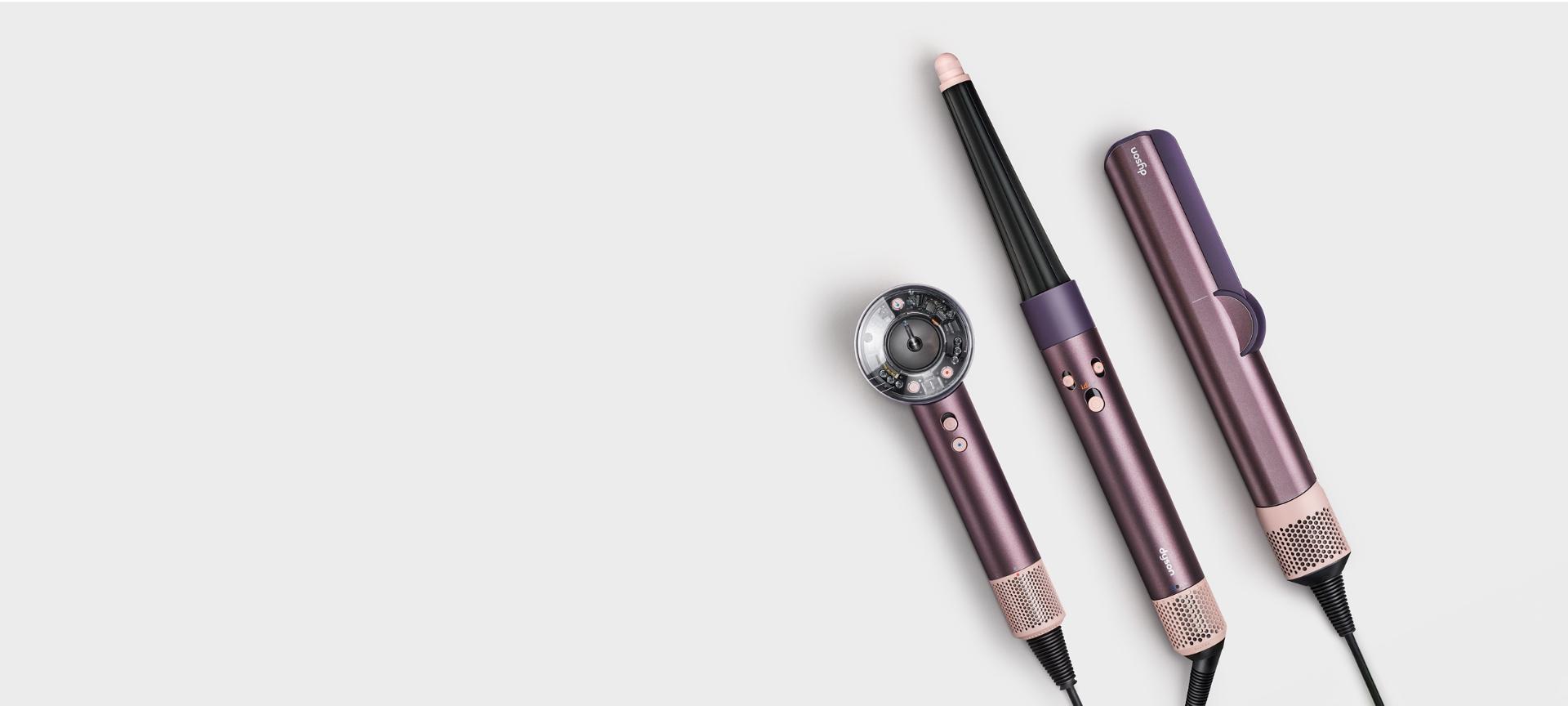 Dyson hair care in Jasper plum colourway