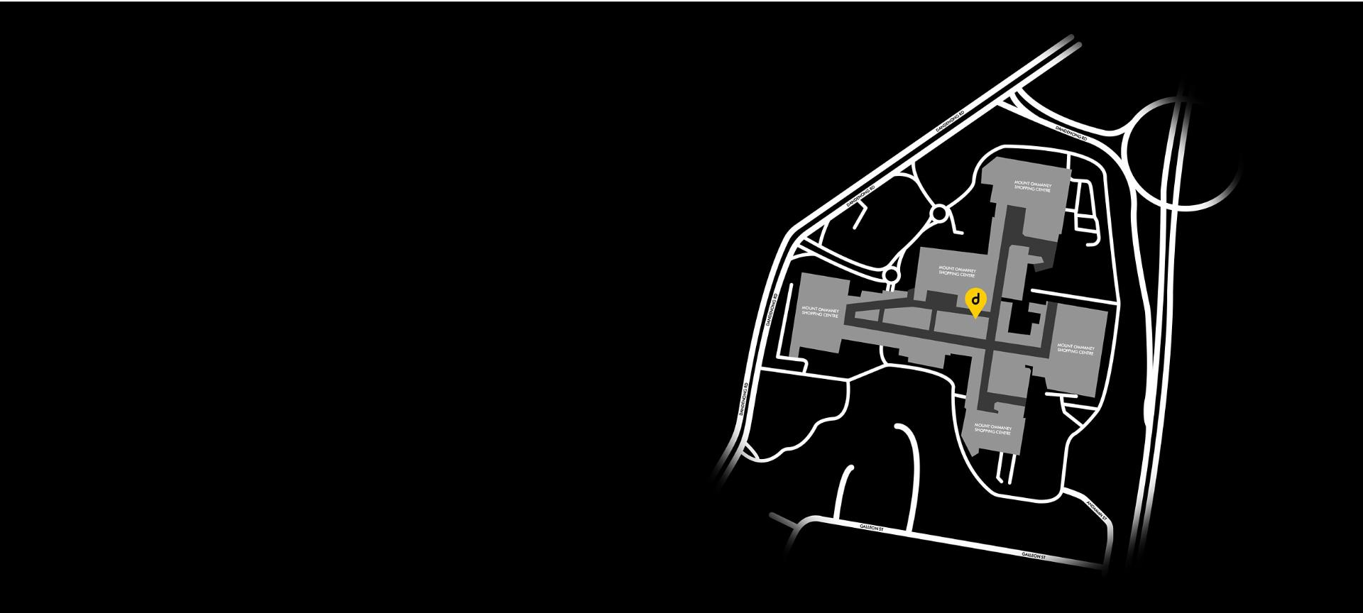 Map to Brisbane Service Centre