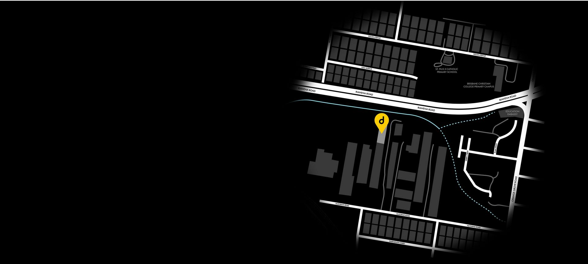 Map to Brisbane Service Centre