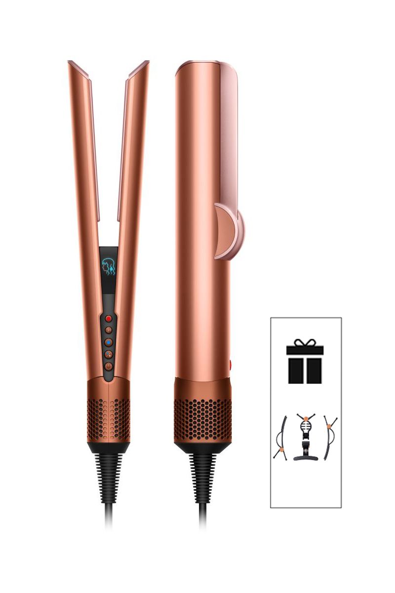 Új Dyson Airstrait™ nedves-száraz hajvasaló (Amber silk/Pink champagne)