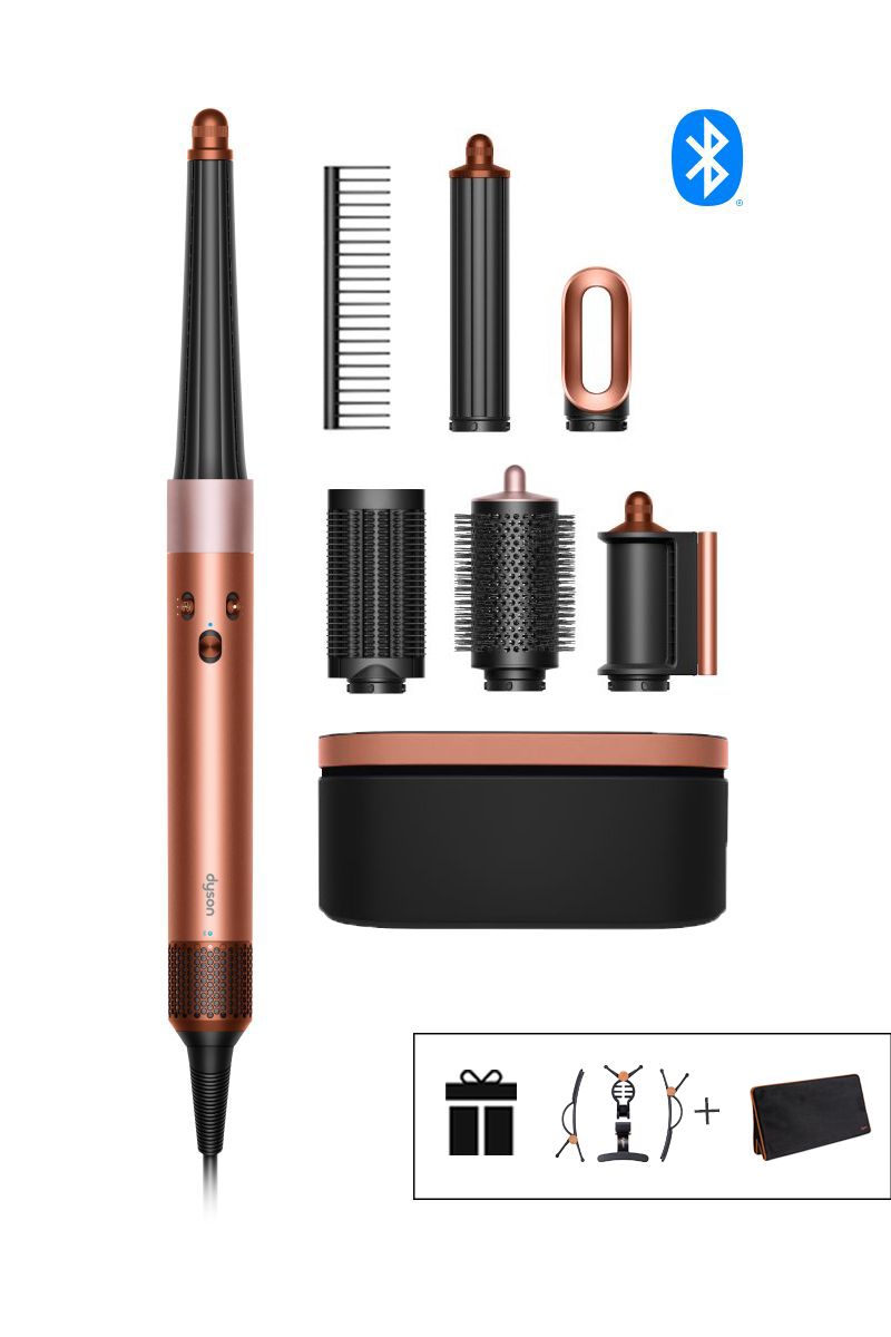 Multistyler a vysoušeč vlasů Dyson Airwrap i.d.™ – Straight+Wavy (Amber silk / Pink champagne)