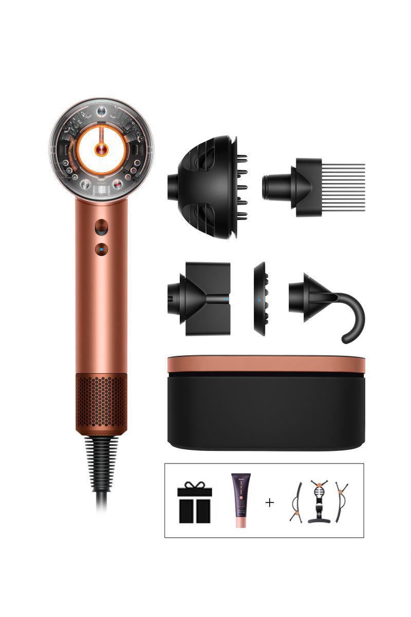 Uscătorul de păr Dyson Supersonic Nural™ - Curly+Coily (Amber silk/ Pink champagne)