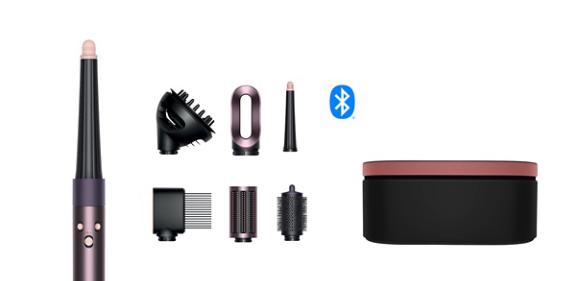 מעצב שיער ™Dyson Airwrap i.d בצבע סגול שזיף Coily+Curly עם דיפיוזר