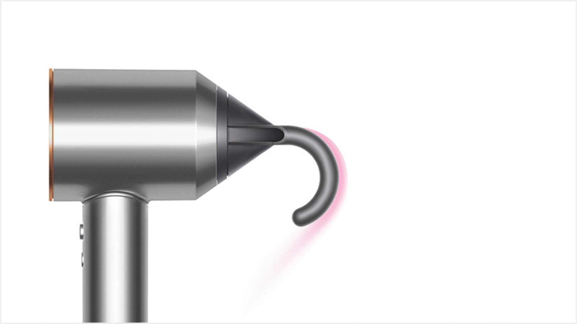 Dyson Supersonic™ hair dryer Iron/Fuchsia with New Flyaway attached