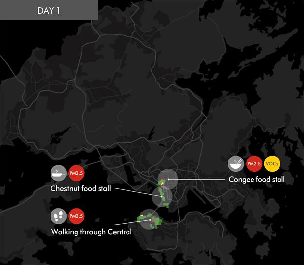 HK map for Melody's Day 1 trip