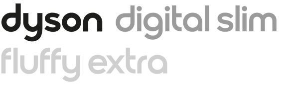  Dyson digital slim fluffy extra logo
