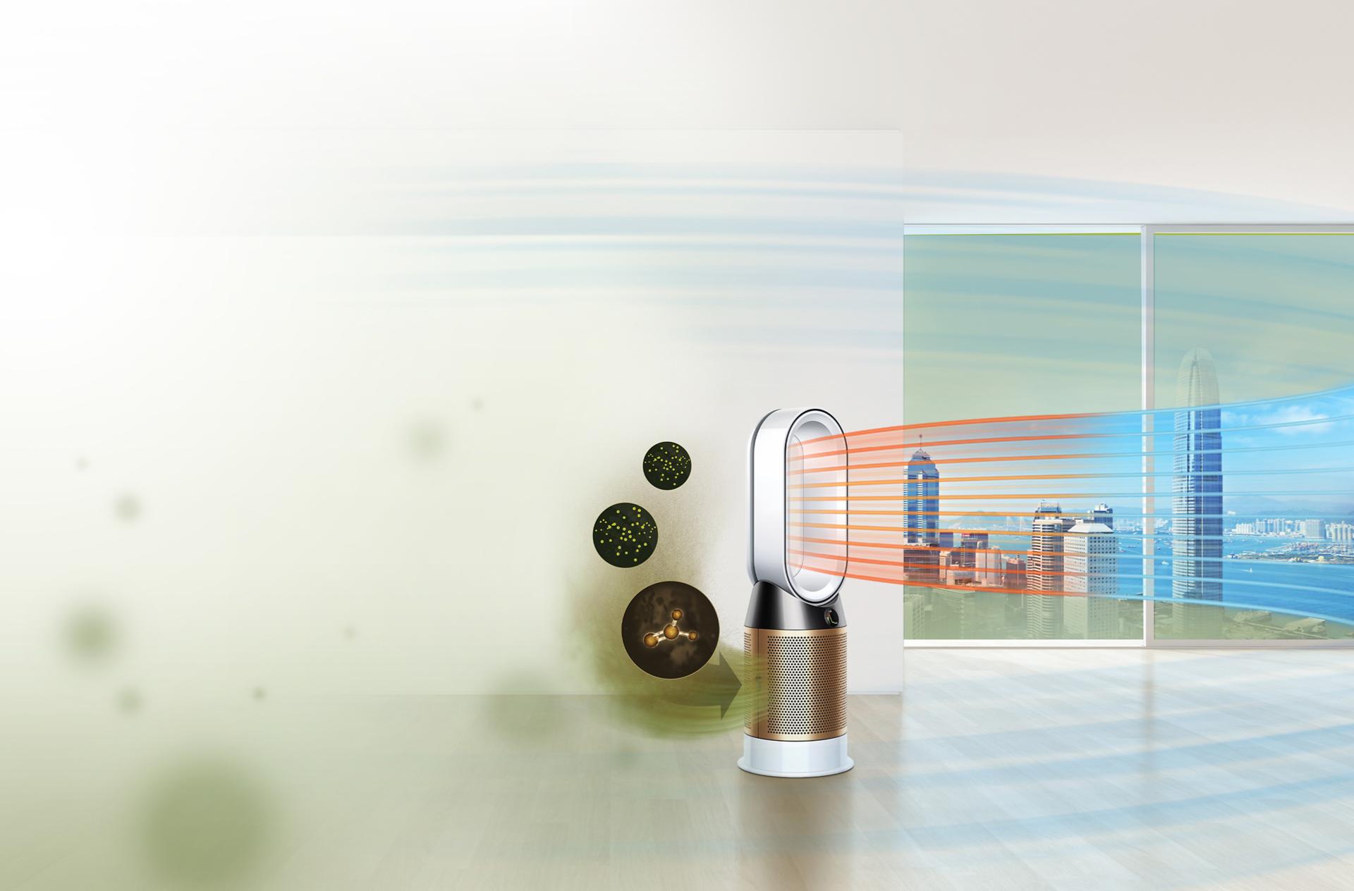 Dyson Pure Hot+Cool Cryptomic projecting purified air