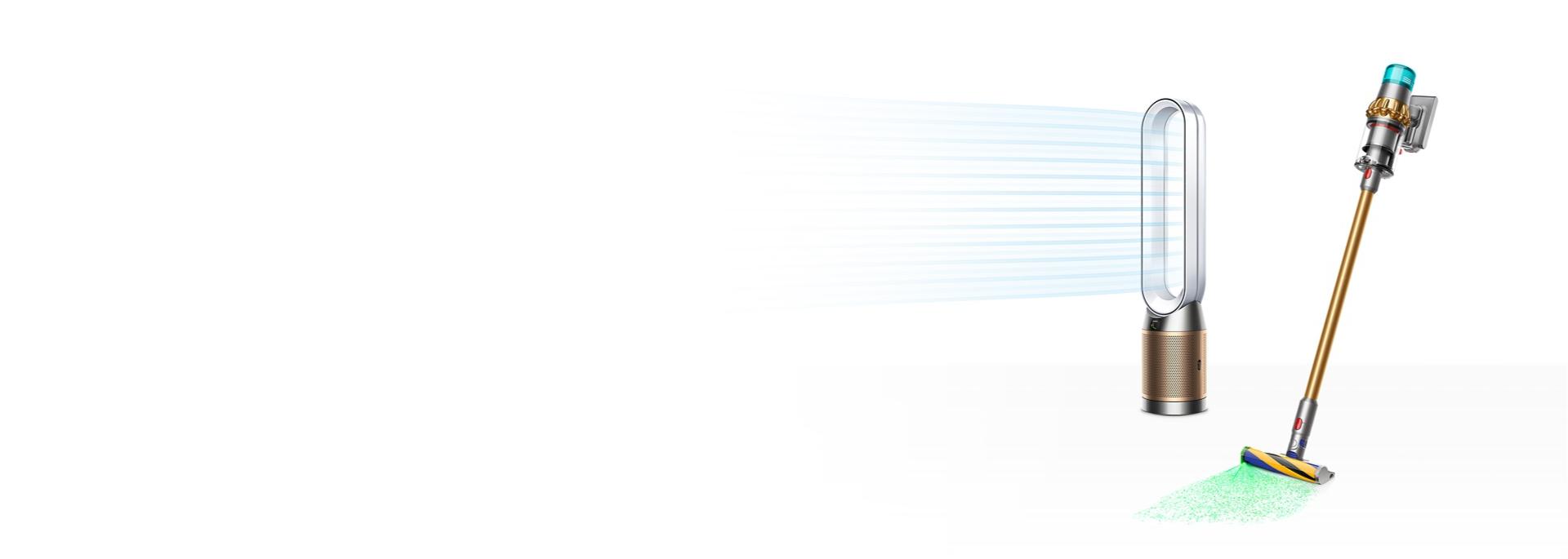 Dyson V15 Detect™吸塵機及Dyson Pure Cool Cryptomic™ 三合一風扇暖風空氣清新機