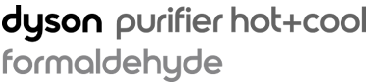Dyson purifier hot + cool formaldehyde logo