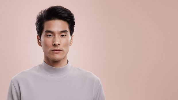 Male model with a textured style