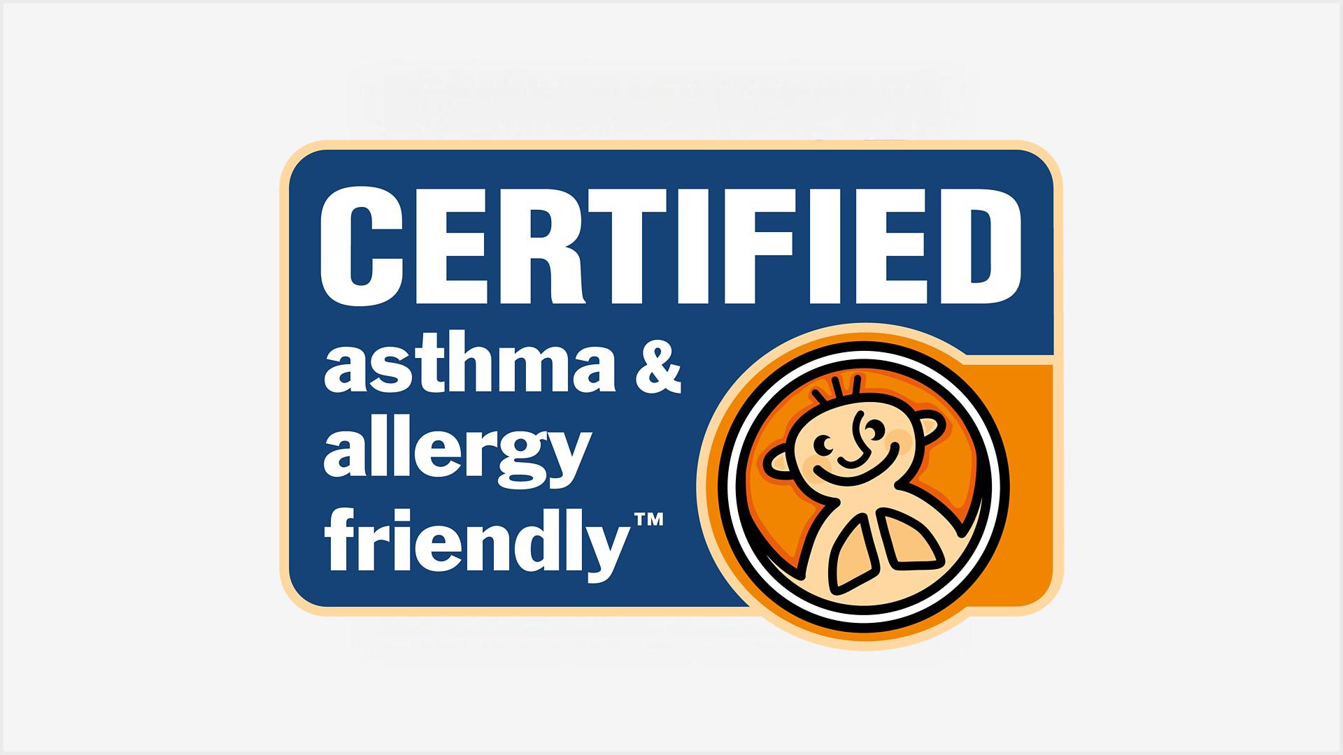 ได้รับการรับรอง Asthma and Allergy friendly™