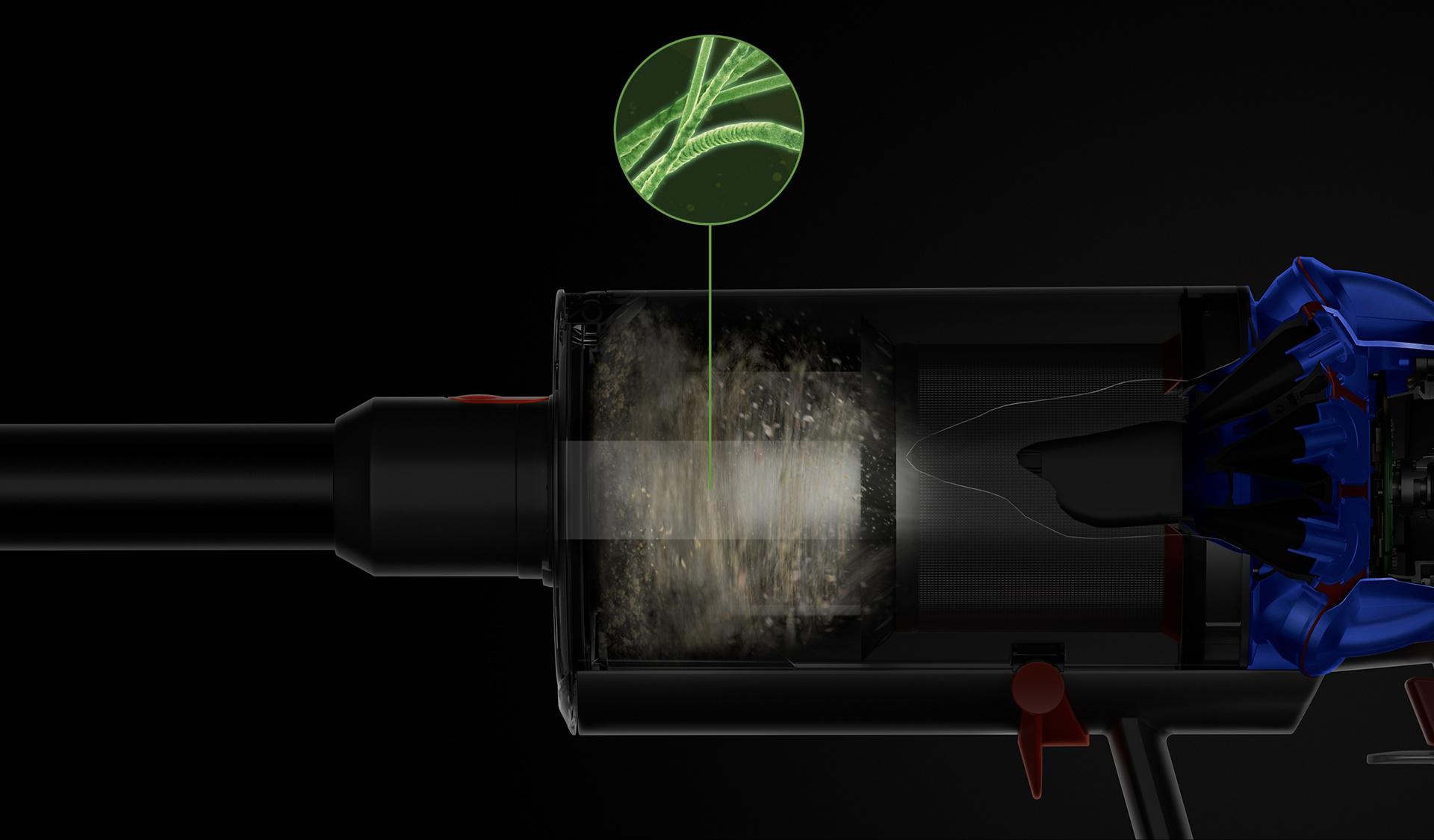 集塵筒氣旋剖視圖