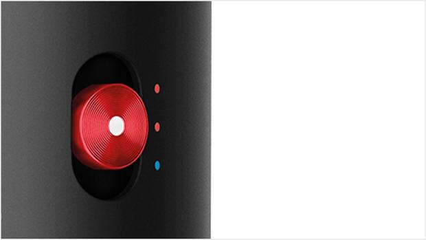 لقطة توضح زر سرعة الهواء مع الإعدادات الثلاثة