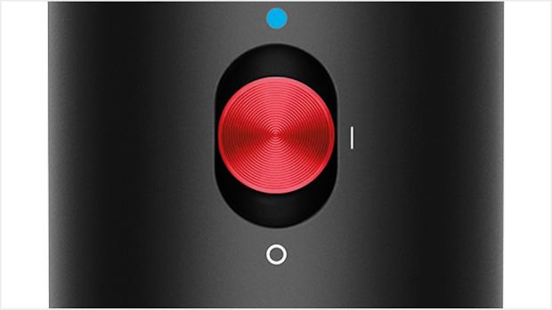 لقطة توضح زر سرعة الهواء مع الإعدادات الثلاثة