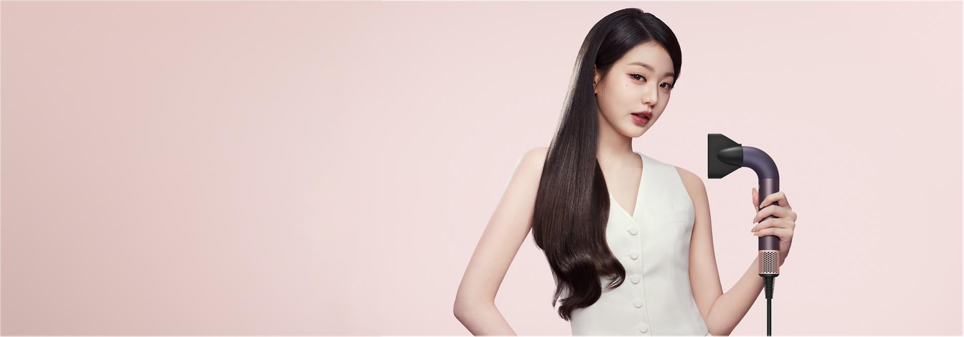 The Dyson Supersonic r hair dryer with the Pro concentrator attachment.