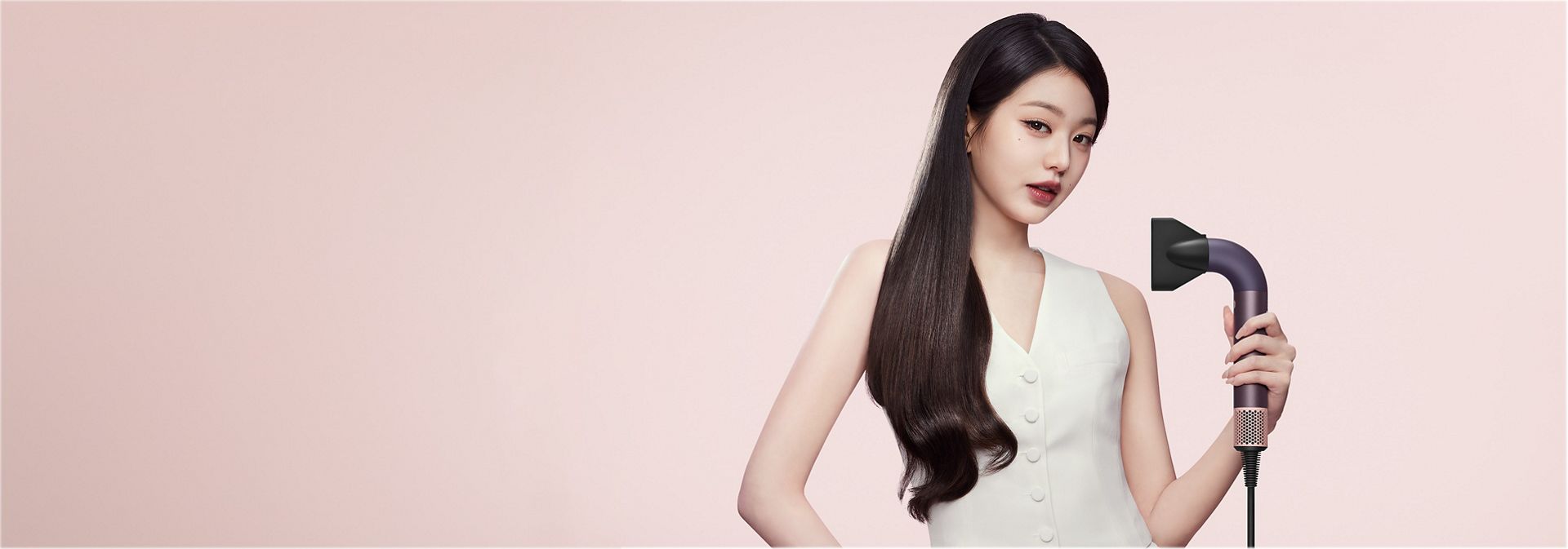 The Dyson Supersonic r hair dryer with the Pro concentrator attachment.