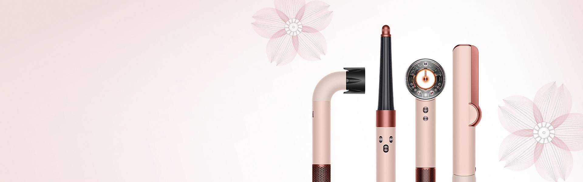 The Dyson Beauty device range in Jasper plum.