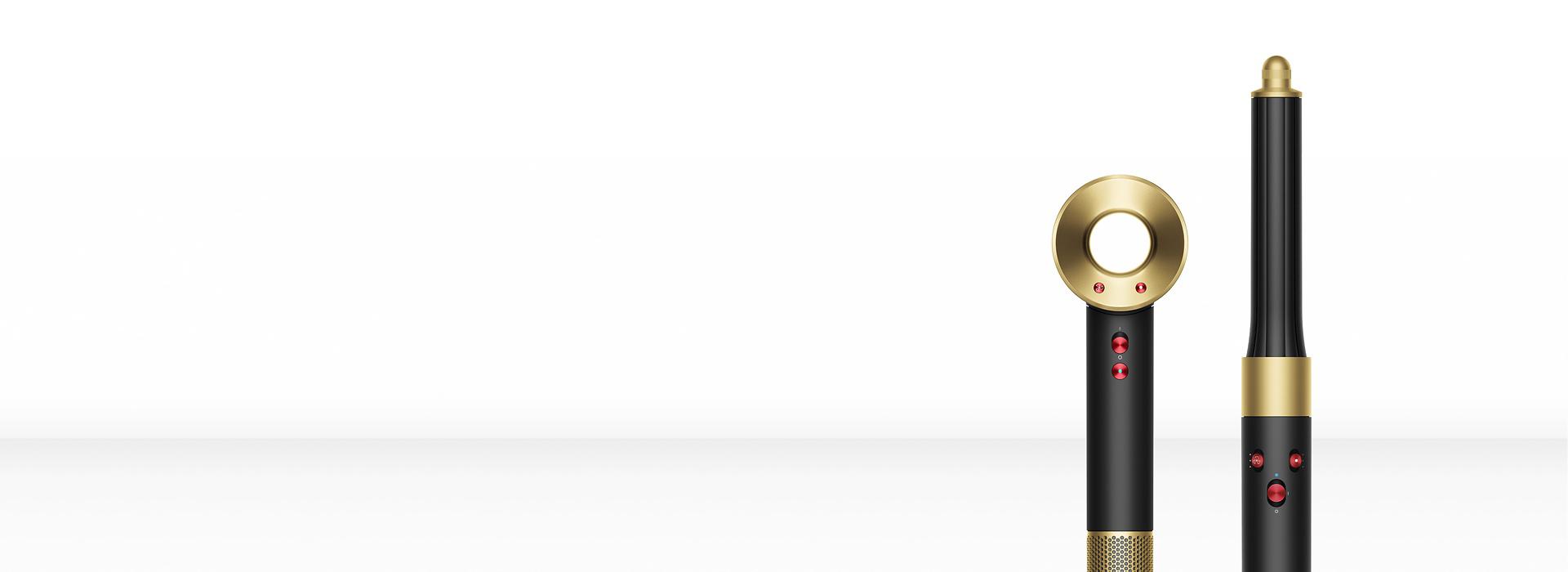 A Dyson Corrale straightener, Dyson Airwrap multi-styler and Dyson Supersonic hair dryer