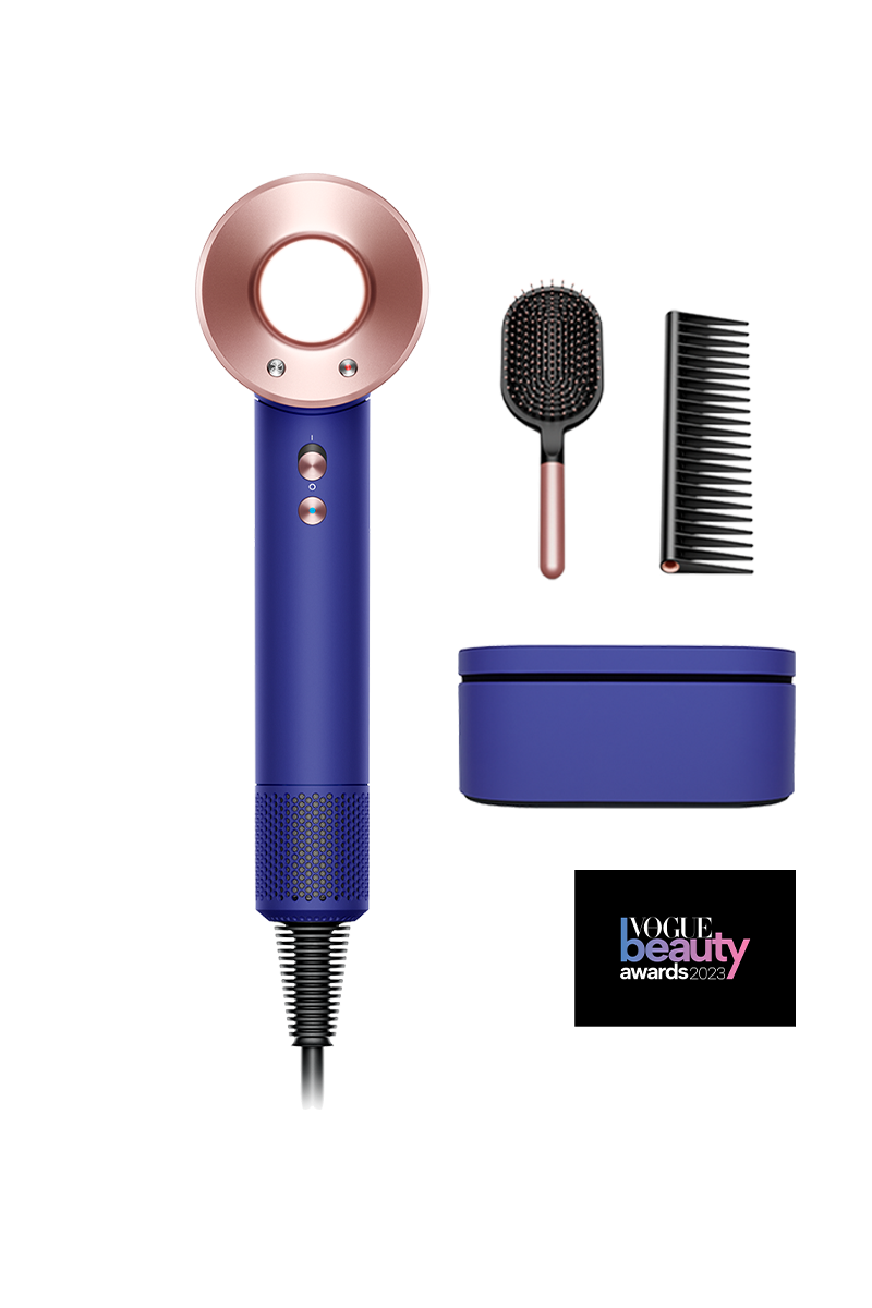 Dyson Supersonic™ hair dryer HD08 (Vinca blue/Rosé) with brush + comb