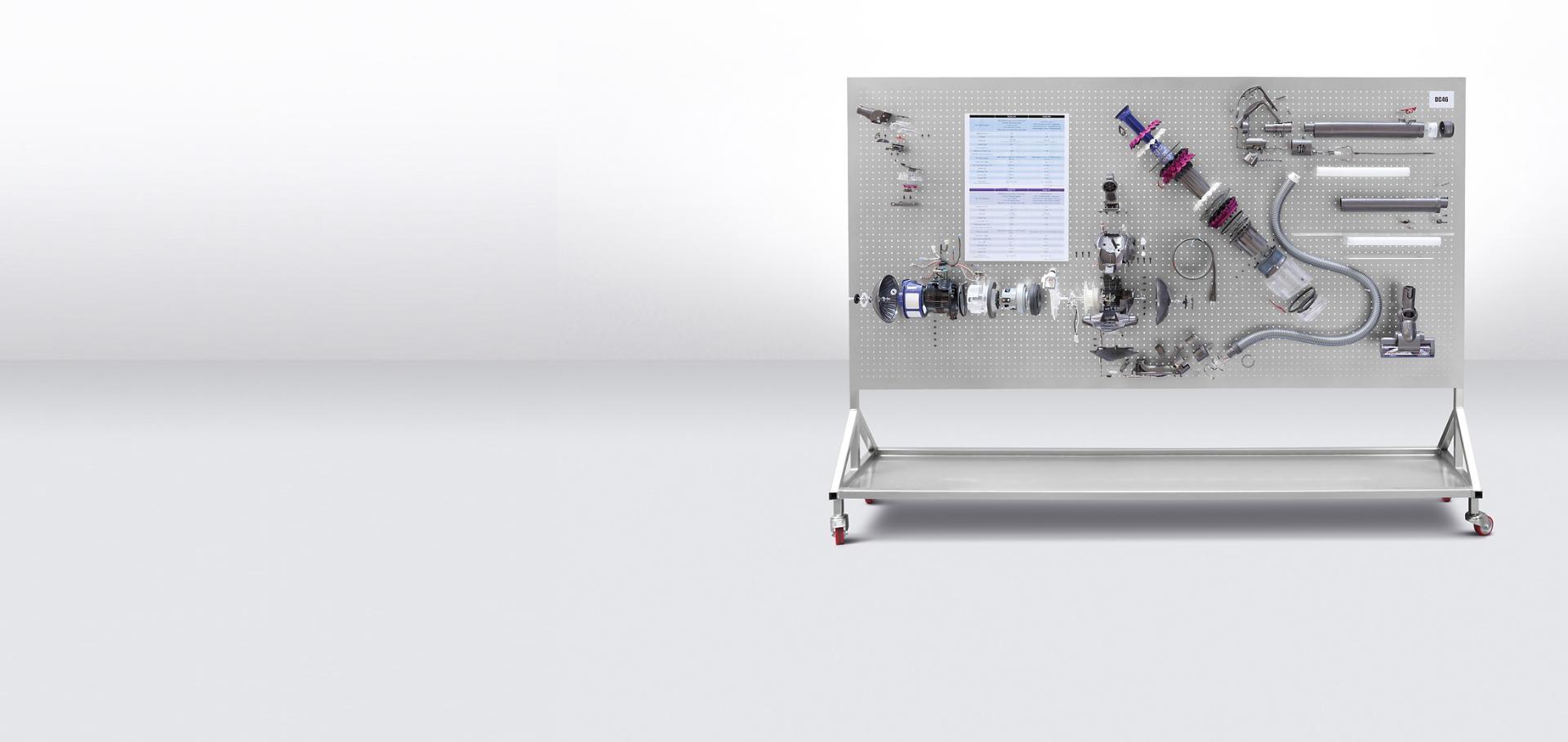 Dyson vezeték nélküli porszívó alkatrészekre bontva