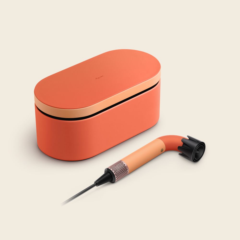 The Dyson Supersonic Nural hair dryer with a range of attachments.