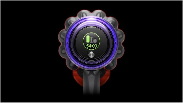 다양한 크기의 먼지 입자 양을 보여주는 LCD 스크린