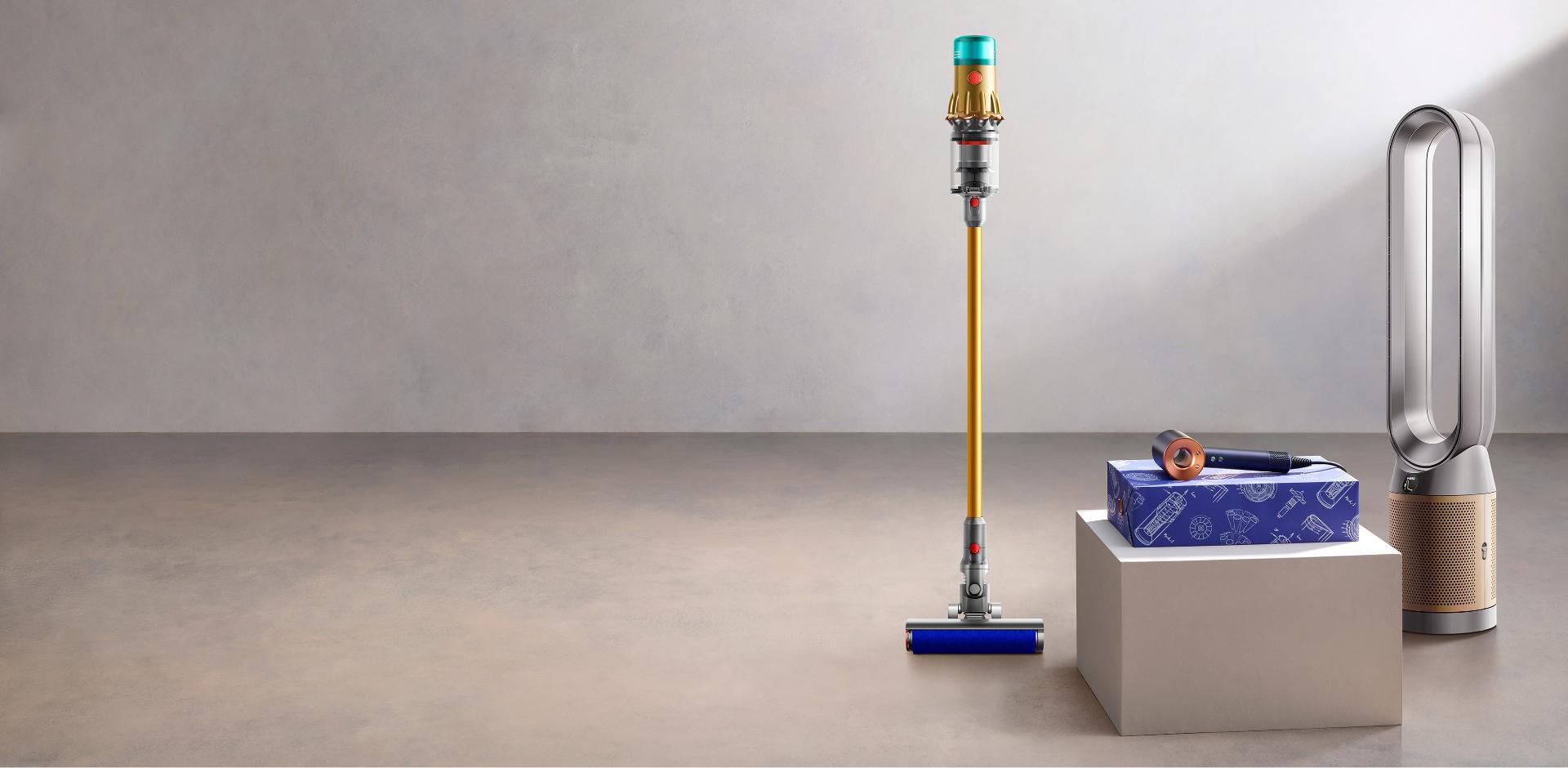 Dyson technology displayed in exclusive colours