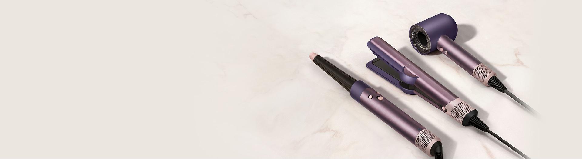 Dyson Airwrap, Supersonic and Airstrait in Jasper plum
