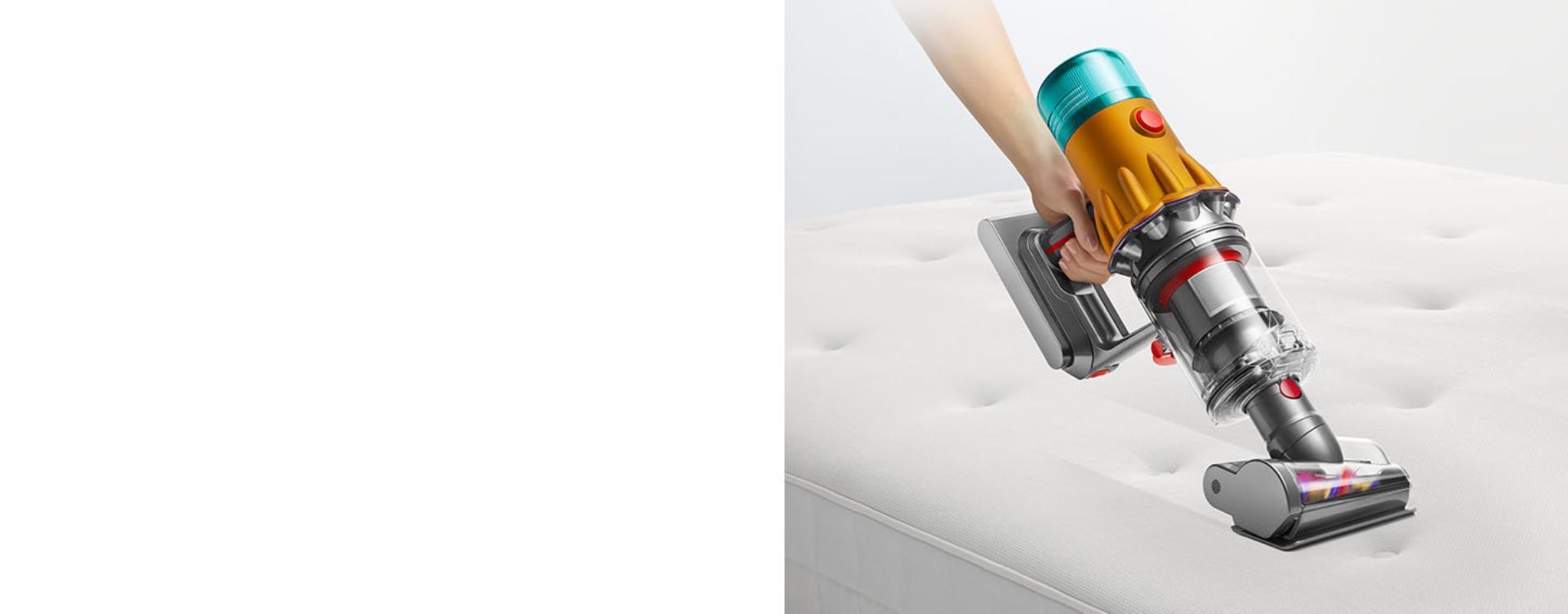 The Hair screw tool is used to clean a mattress.