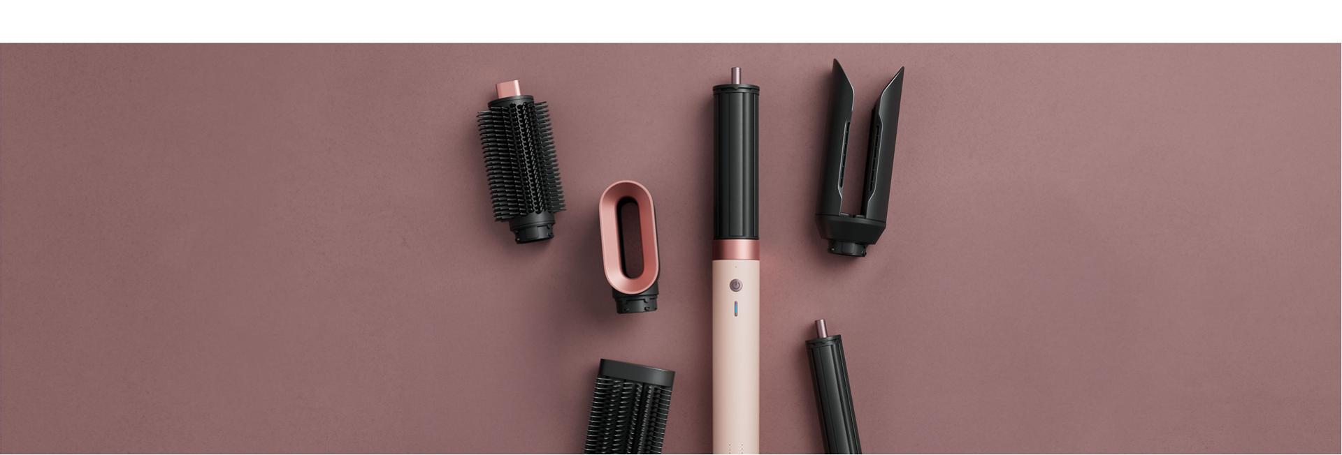 Airwrap Co-anda2x multi-styler with a range of attachments.