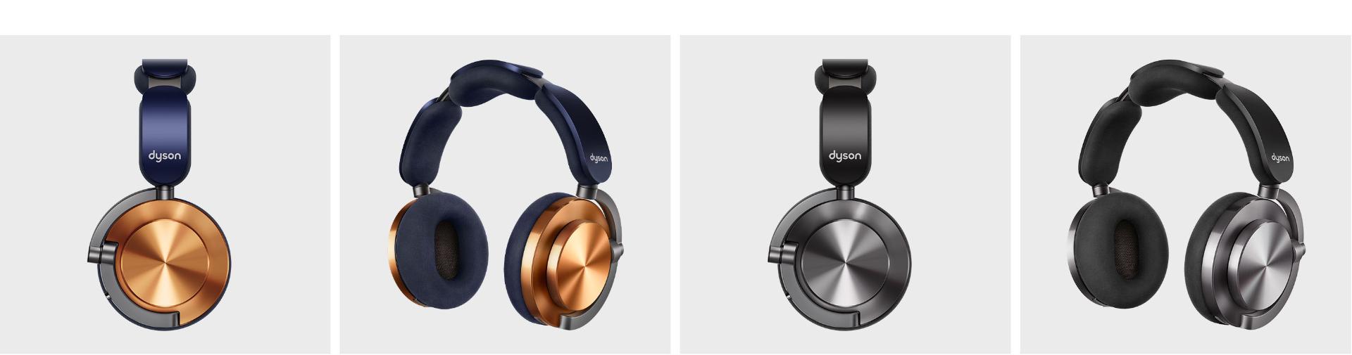 The two key colour combinations of the Dyson OnTrac headphones.